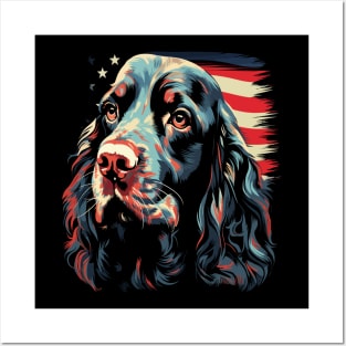 Patriotic Field Spaniel Posters and Art